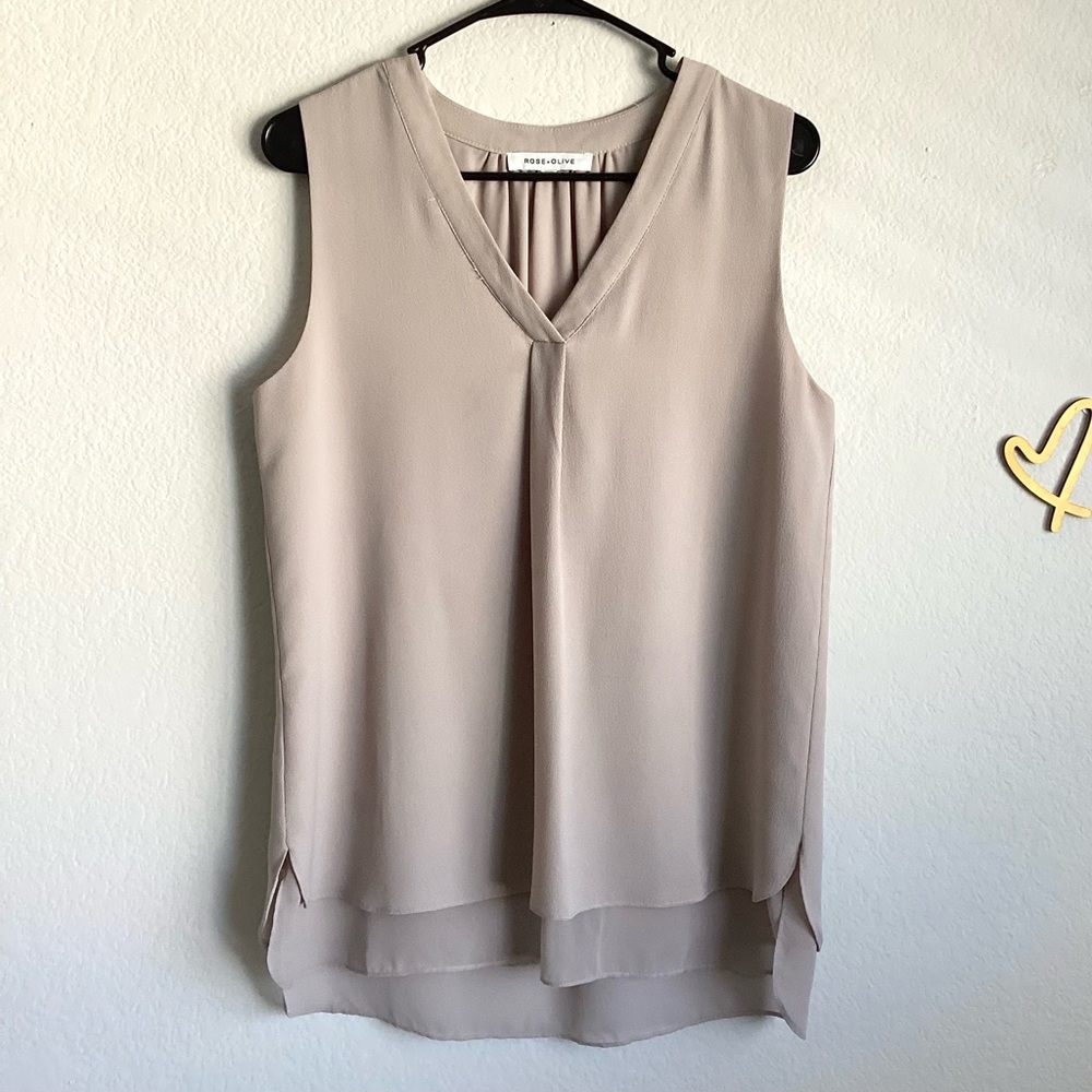 \Rose+Olive\ Sleeveless Dress Top